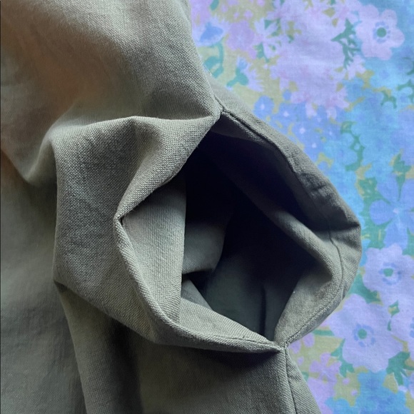 Tuckernuck x Pomander Place | Olive Green Finley Flutter Sleeve Dress XS Classic - Picture 13 of 15